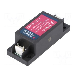 Power supply: switched-mode | for building in | 15W | 24VDC | 625mA