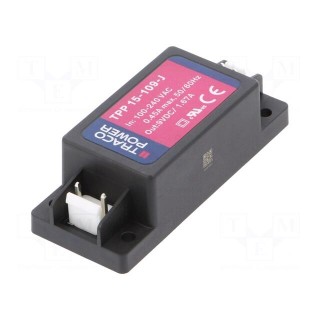 Power supply: switched-mode | for building in | 15W | 9VDC | 1670mA