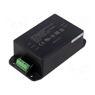 Power supply: switched-mode | 50W | 12VDC | 4.17A | 55.2x106.6x30.5mm
