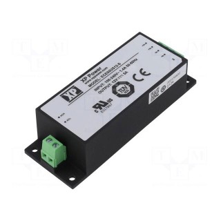 Power supply: switched-mode | for building in | 60W | 12VDC | 5A | 87%