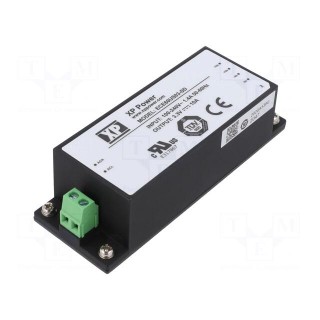Power supply: switched-mode | for building in | 60W | 3.3VDC | 10A
