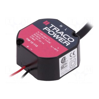 Power supply: switched-mode | volatage source | 12W | Ø50.2x23.6mm