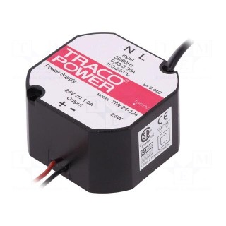 Power supply: switched-mode | volatage source | 24W | Ø56x32mm | 1A