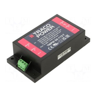 Power supply: switched-mode | for building in | 50W | 12VDC | 4167mA