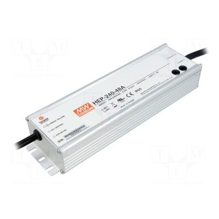 Power supply: switched-mode | modular | 240W | 48VDC | 44.8÷51.2VDC