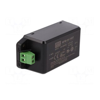 Power supply: switched-mode | for building in,modular | 30W | 15VDC