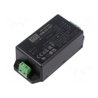Power supply: switched-mode | modular | 50W | 5VDC | 109x52x33.5mm
