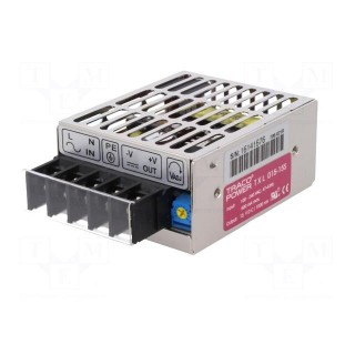 Power supply: switched-mode | modular | 15W | 15VDC | 62x51x28mm | 1A