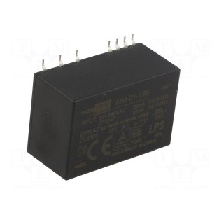 Power supply: switched-mode | modular | 1W | 15VDC | 33.7x22.2x16mm