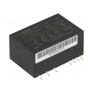 Power supply: switched-mode | modular | 1W | 24VDC | 33.7x22.2x16mm