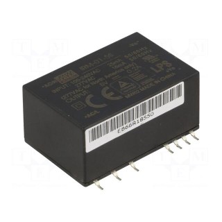 Converter: AC/DC | 1W | 85÷305VAC | Usup: 120÷430VDC | Uout: 5VDC | OUT: 1