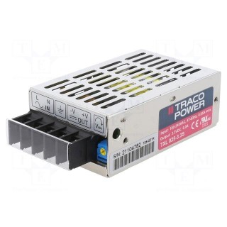 Power supply: switched-mode | for building in,modular | 20W | 6A