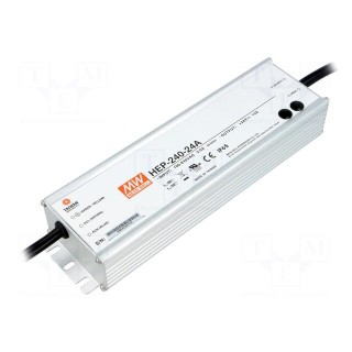 Power supply: switched-mode | modular | 240W | 24VDC | 22.4÷25.6VDC