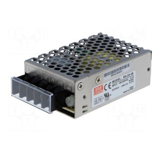 Power supply: switched-mode | for building in,modular | 25W | 48VDC