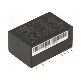 Power supply: switched-mode | modular | 2W | 24VDC | 33.7x22.2x16mm