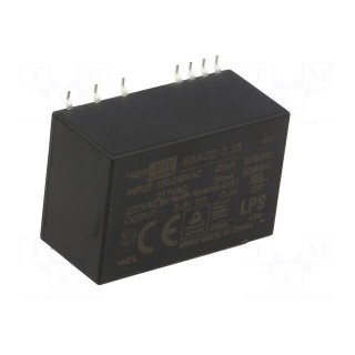 Power supply: switched-mode | modular | 2W | 3.3VDC | 33.7x22.2x16mm