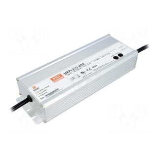 Power supply: switched-mode | modular | 321.6W | 48VDC | 43÷52VDC
