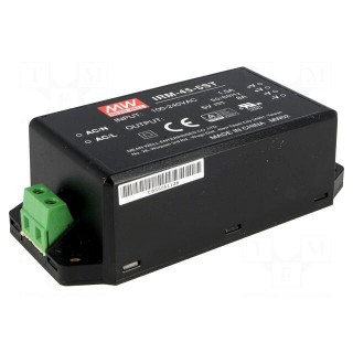 Power supply: switched-mode | modular | 40W | 5VDC | 109x52x33.5mm | 8A