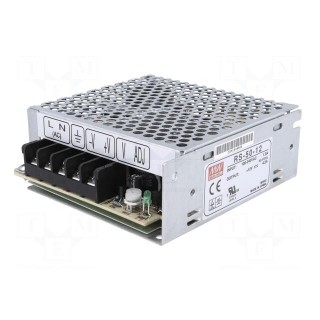 Power supply: switched-mode | modular | 50.4W | 12VDC | 99x97x36mm