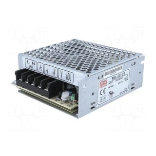 Power supply: switched-mode | for building in,modular | 50W | 24VDC