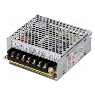 Power supply: switched-mode | modular | 53.6W | 5VDC | 99x97x36mm