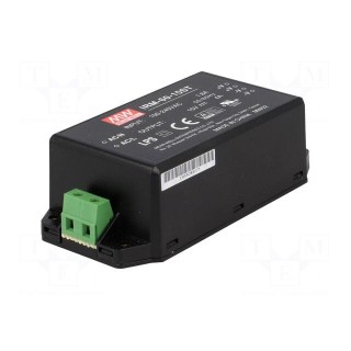 Power supply: switched-mode | modular | 60W | 15VDC | 109x52x33.5mm
