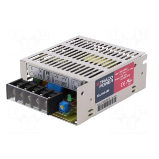 Power supply: switched-mode | modular | 60W | 24VDC | 99x82x35mm | 2.5A