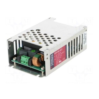 Power supply: switched-mode | modular | 65W | 12VDC | 5VDC | 5.42A | 8A