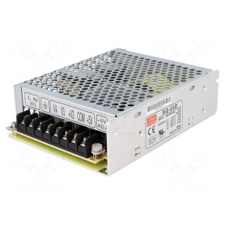 Power supply: switched-mode | for building in,modular | 68W | 5VDC