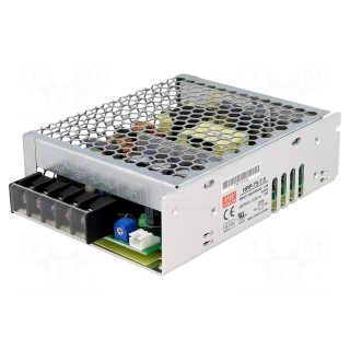 Power supply: switched-mode | modular | 75W | 7.5VDC | 129x98x38mm