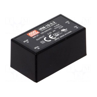Power supply: switched-mode | modular | 8.25W | 3.3VDC | 2.5A | 40g