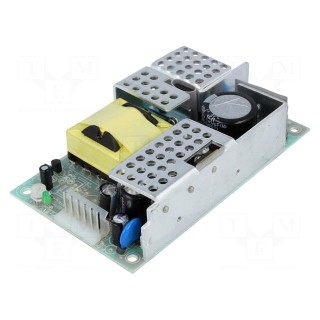 Power supply: switched-mode | open | 60W | 12VDC | 127x76x29mm | 5VDC