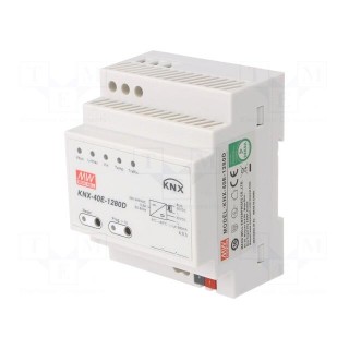 Power supply: KNX / EIB | 38.4W | 30VDC | 1280mA | 180÷264VAC | IP20