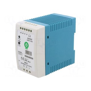 Power supply: switched-mode | for DIN rail | 100W | 24VDC | OUT: 1