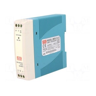 Power supply: switched-mode | for DIN rail | 10W | 12VDC | 0.84A | 81%