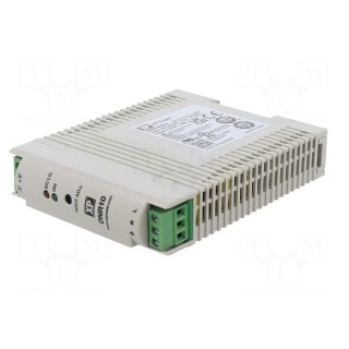 Power supply: switched-mode | for DIN rail | 10W | 12VDC | 840mA | 75%