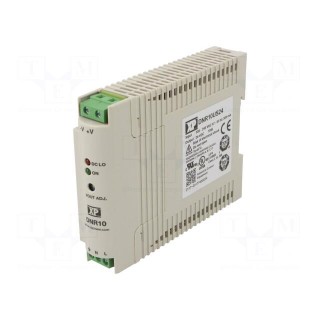Power supply: switched-mode | for DIN rail | 10W | 24VDC | 420mA | 76%