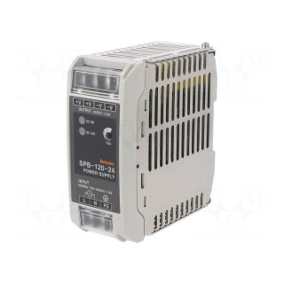 Power supply: switched-mode | for DIN rail | 120W | 24VDC | 5A | IP20