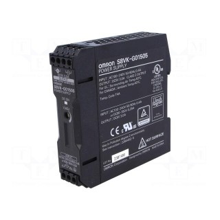Power supply: switched-mode | 15W | 5VDC | 3A | 85÷264VAC | 90÷350VDC