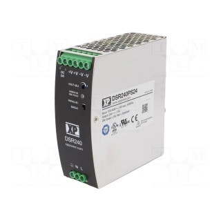 Power supply: switched-mode | for DIN rail | 240W | 24VDC | 10A | 94%