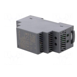Power supply: switched-mode; 24W; 24VDC; 1A; 100÷240VAC; DIN; 120g
