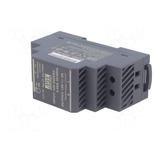 Power supply: switched-mode | for DIN rail | 30W | 15VDC | 2A | OUT: 1