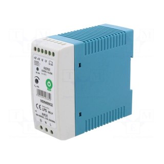 Power supply: switched-mode | for DIN rail | 40W | 12VDC | 0÷3.33A