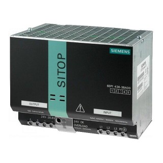 Power supply: switched-mode | 480W | 24VDC | 20A | 3x320÷550VAC | IP20
