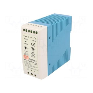 Power supply: switched-mode | 50W | 5VDC | 5÷6VDC | 10A | 85÷264VAC