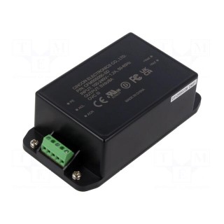 Power supply: switched-mode | 50W | 5VDC | 8A | 80÷264VAC | -30÷80°C