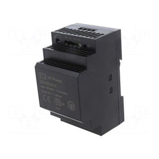 Power supply: switched-mode | for DIN rail | 60W | 15VDC | 4A | 89%