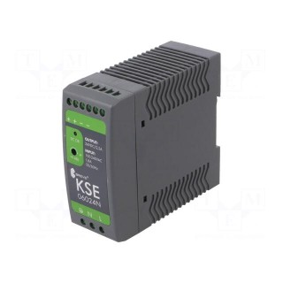 Power supply: switched-mode | for DIN rail | 60W | 24VDC | 2.5A | IP20