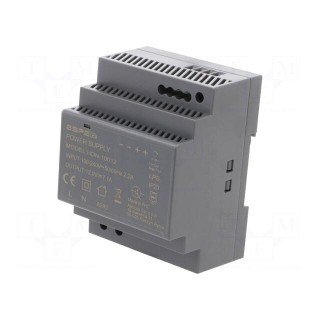 Power supply: switched-mode | for DIN rail | 90W | 12VDC | 7.1A | OUT: 1