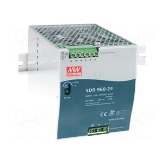 Power supply: switched-mode | 960W | 48VDC | 48÷55VDC | 20A | 2.47kg
